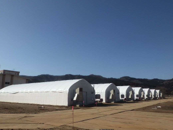 しいたけ発生ハウス新設工事写真1